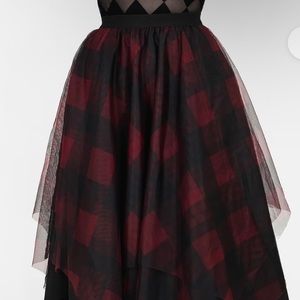 Cirque Layered Tulle Midi Skirt